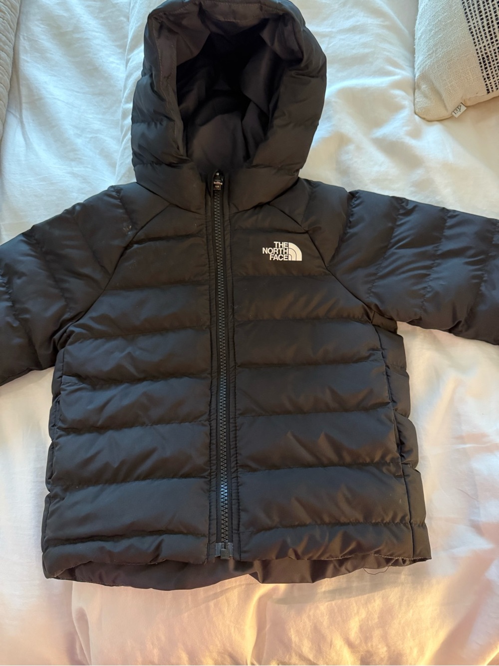 The North Face Kids Black Hooded Puffer Jacket